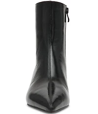 Steve Madden Karlson Leather Pointed Toe Ankle Booties