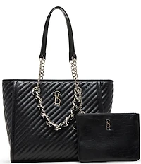 Steve Madden Katt Chain Tote Bag with Pouch