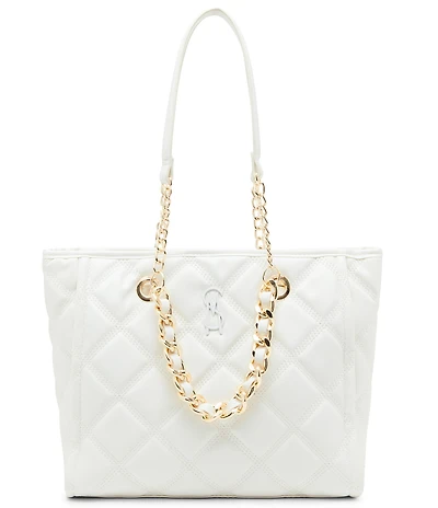 Steve Madden Katt Quilted Chain Tote Bag