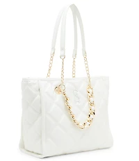 Steve Madden Katt Quilted Chain Tote Bag