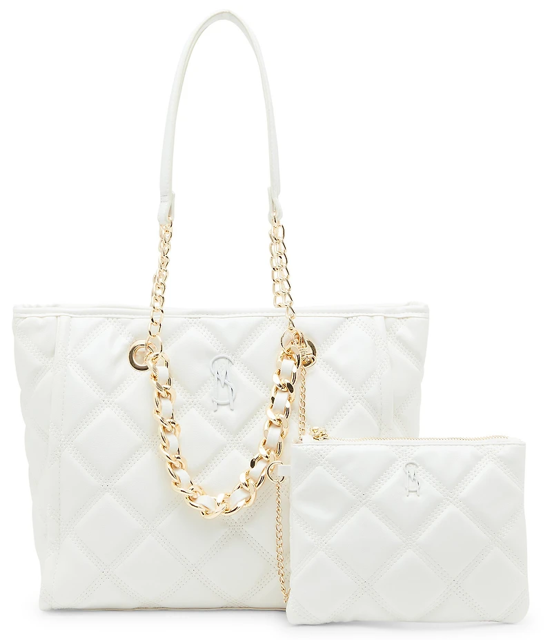Steve Madden Katt Quilted Chain Tote Bag