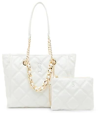Steve Madden Katt Quilted Chain Tote Bag
