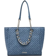 Steve Madden Katt Denim Tote Bag with Pouch