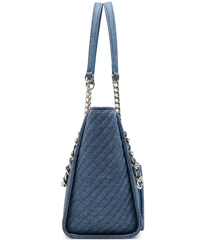Steve Madden Katt Denim Tote Bag with Pouch