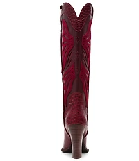Steve Madden Kaz Croco Embossed Tall Block Heel Western Boots
