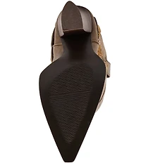 Steve Madden Kelsee Distressed Leather Western Belt Hardware Knee High Western Boots