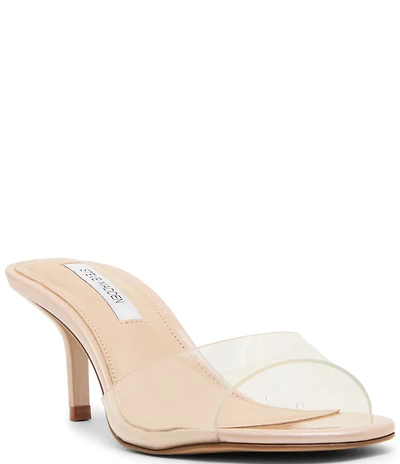 Steve Madden Kendrix Clear Vinyl Dress Slide Sandals