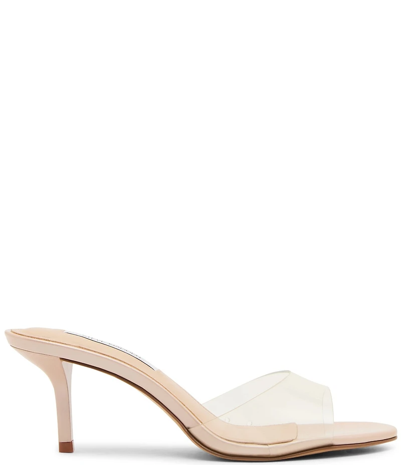 Steve Madden Kendrix Clear Vinyl Dress Slide Sandals