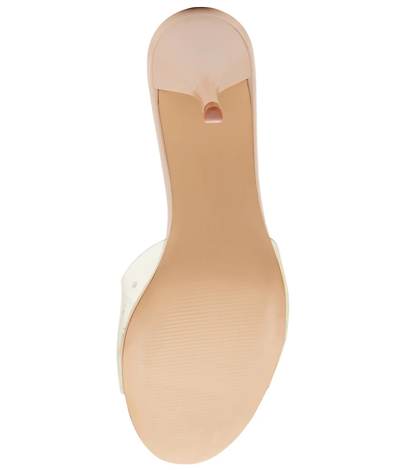 Steve Madden Kendrix Clear Vinyl Dress Slide Sandals