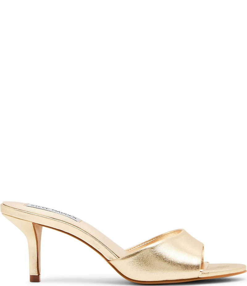Steve Madden Kendrix Metallic Leather Dress Slide Sandals