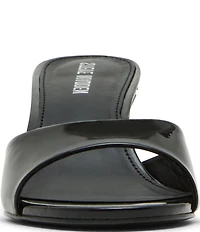 Steve Madden Kendrix Patent Leather Dress Slide Sandals