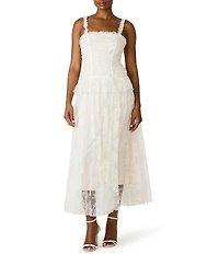 Steve Madden Kennedy Chantilly Lace A-Line Midi Dress