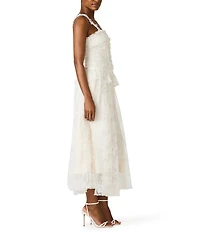 Steve Madden Kennedy Chantilly Lace A-Line Midi Dress