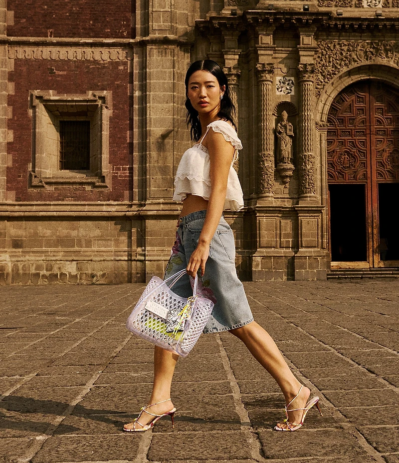 Steve Madden Kesha Rhinestone Floral Embellished Shorts