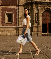 Steve Madden Kesha Rhinestone Floral Embellished Shorts