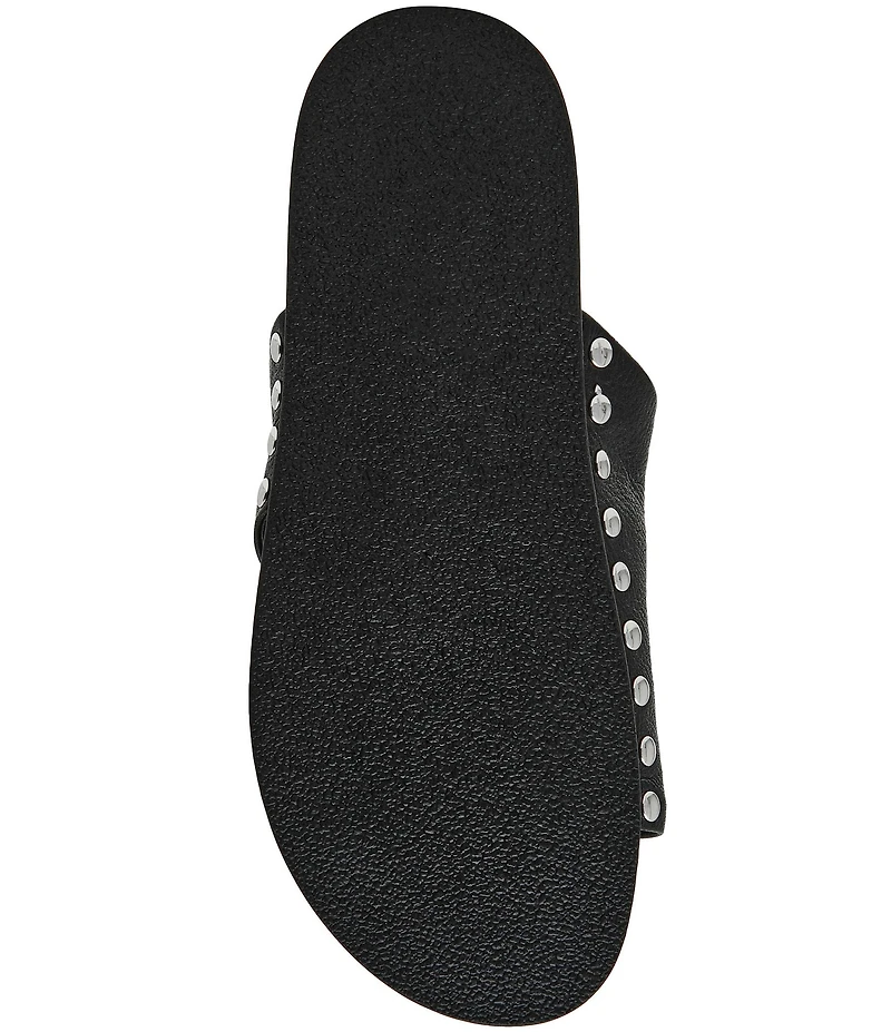Steve Madden Kessey Leather Thong Toe Strap Studded Sandals