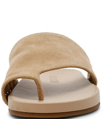 Steve Madden Kessey Suede Thong Toe Strap Studded Sandals