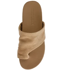 Steve Madden Kessey Suede Thong Toe Strap Studded Sandals