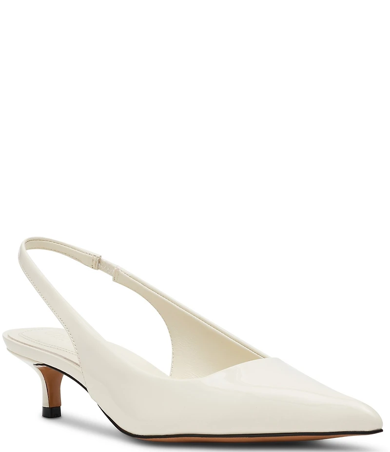 Steve Madden Kittie Patent Kitten Heel Slingback Dress Pumps