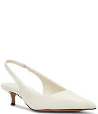 Steve Madden Kittie Patent Kitten Heel Slingback Dress Pumps
