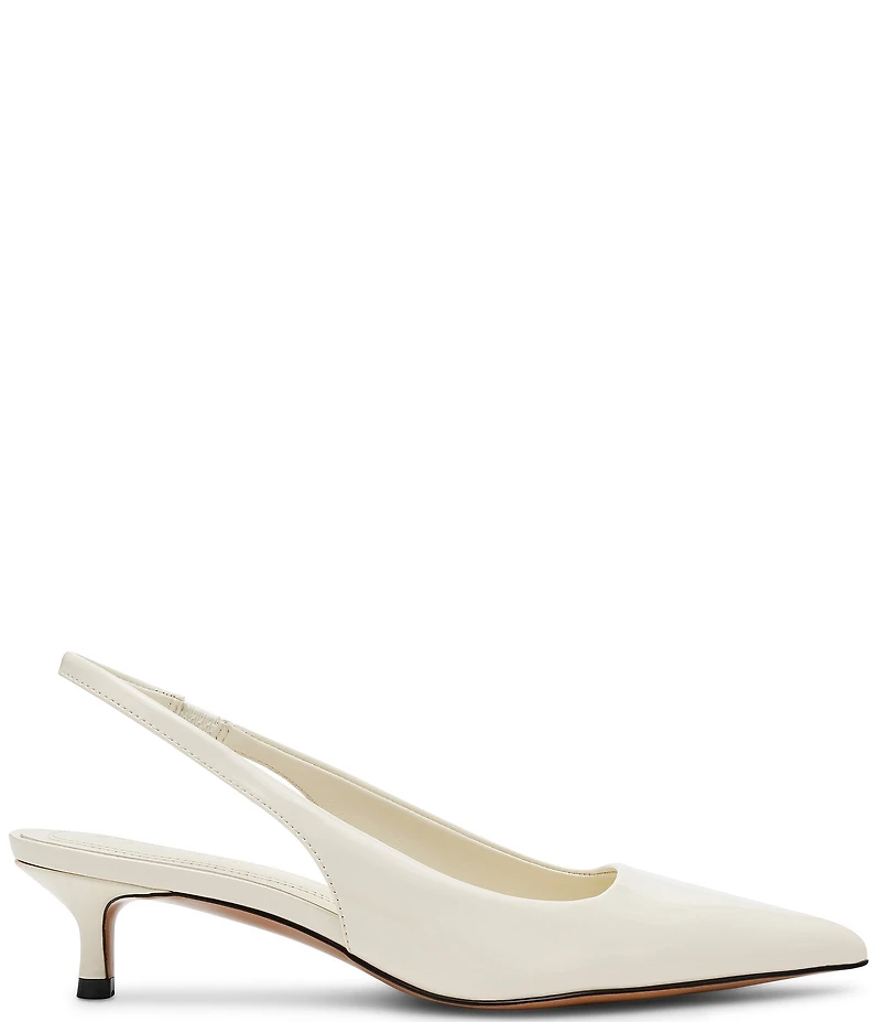 Steve Madden Kittie Patent Kitten Heel Slingback Dress Pumps