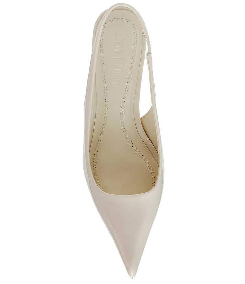 Steve Madden Kittie Patent Kitten Heel Slingback Dress Pumps