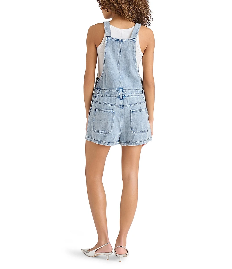Steve Madden Kittie Shortall Cargo Mini Overall Romper