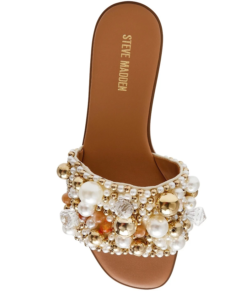 Steve Madden Klio Ornament Embellished Slide Sandals
