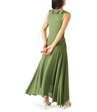 Steve Madden Kora Ruffle Scoop Neck Maxi Dress