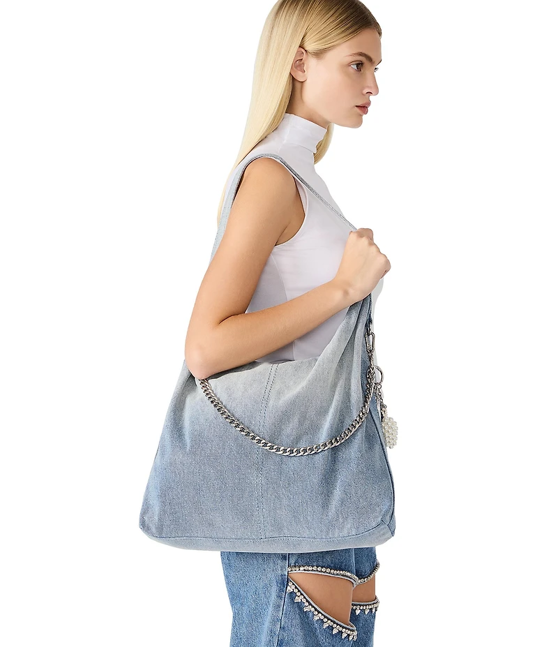 Steve Madden Krewe Oversize Denim Hobo Bag