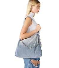 Steve Madden Krewe Oversize Denim Hobo Bag