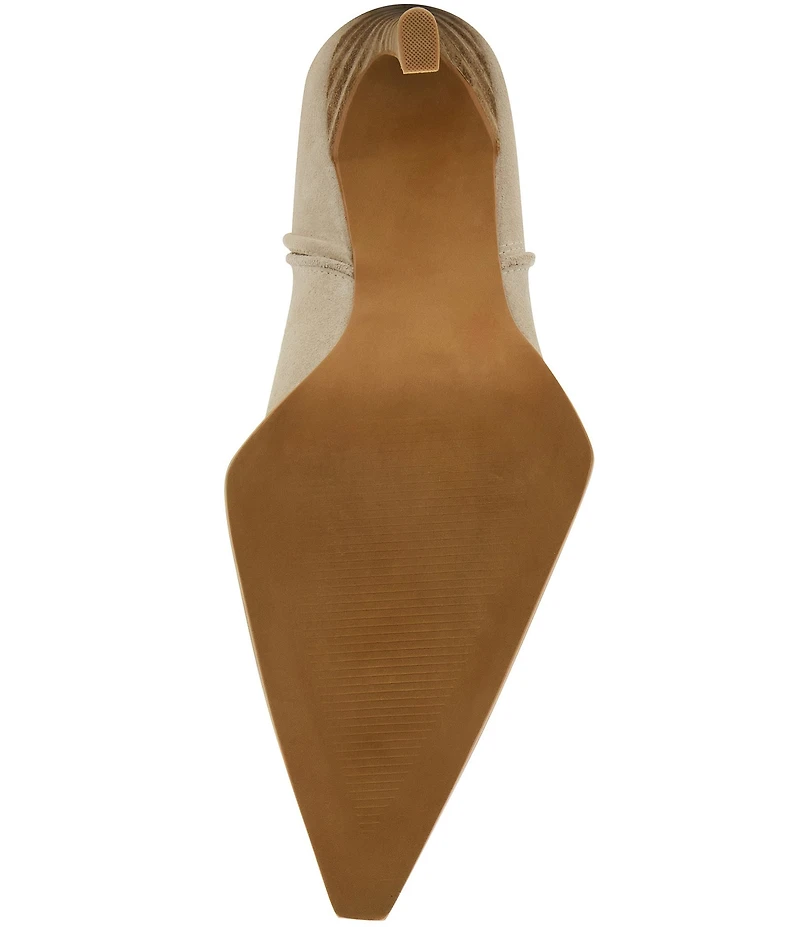 Steve Madden Kyndall Suede Hardware Strap Pointed Toe Tall Western Boots