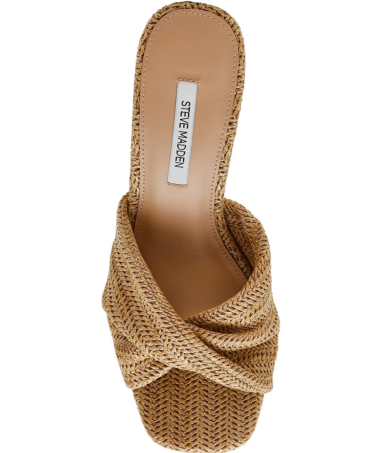 Steve Madden Laelia Raffia Wedge Slide Sandals