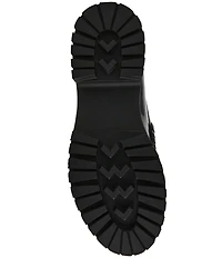 Steve Madden Langsten Leather Platform Lug Sole Penny Loafers