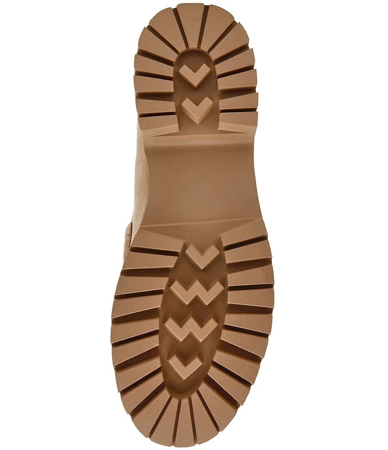 Steve Madden Langsten Suede Platform Lug Sole Penny Loafers