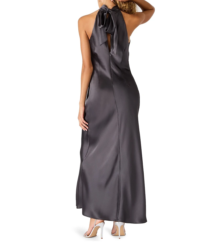 Steve Madden Lara High Neck Sleeveless Maxi Dress
