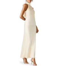 Steve Madden Lara High Neck Sleeveless Maxi Dress