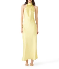 Steve Madden Lara High Neck Sleeveless Maxi Dress