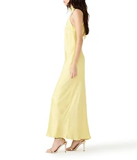Steve Madden Lara High Neck Sleeveless Maxi Dress