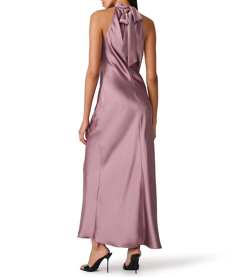 Steve Madden Lara High Neck Sleeveless Maxi Dress