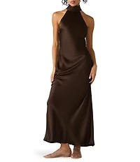 Steve Madden Lara High Neck Sleeveless Maxi Dress