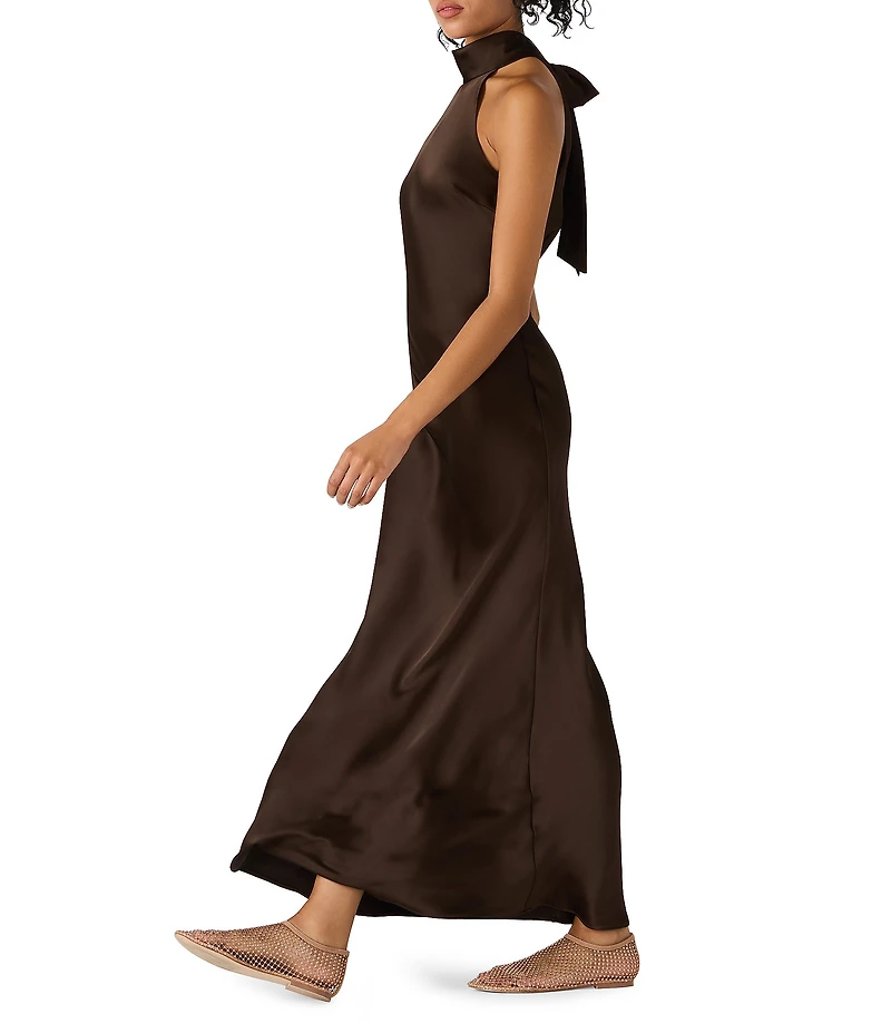 Steve Madden Lara High Neck Sleeveless Maxi Dress