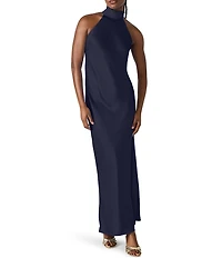 Steve Madden Lara High Neck Sleeveless Maxi Dress