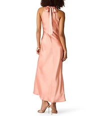 Steve Madden Lara High Neck Sleeveless Maxi Dress