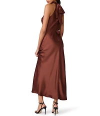 Steve Madden Lara High Neck Sleeveless Maxi Dress
