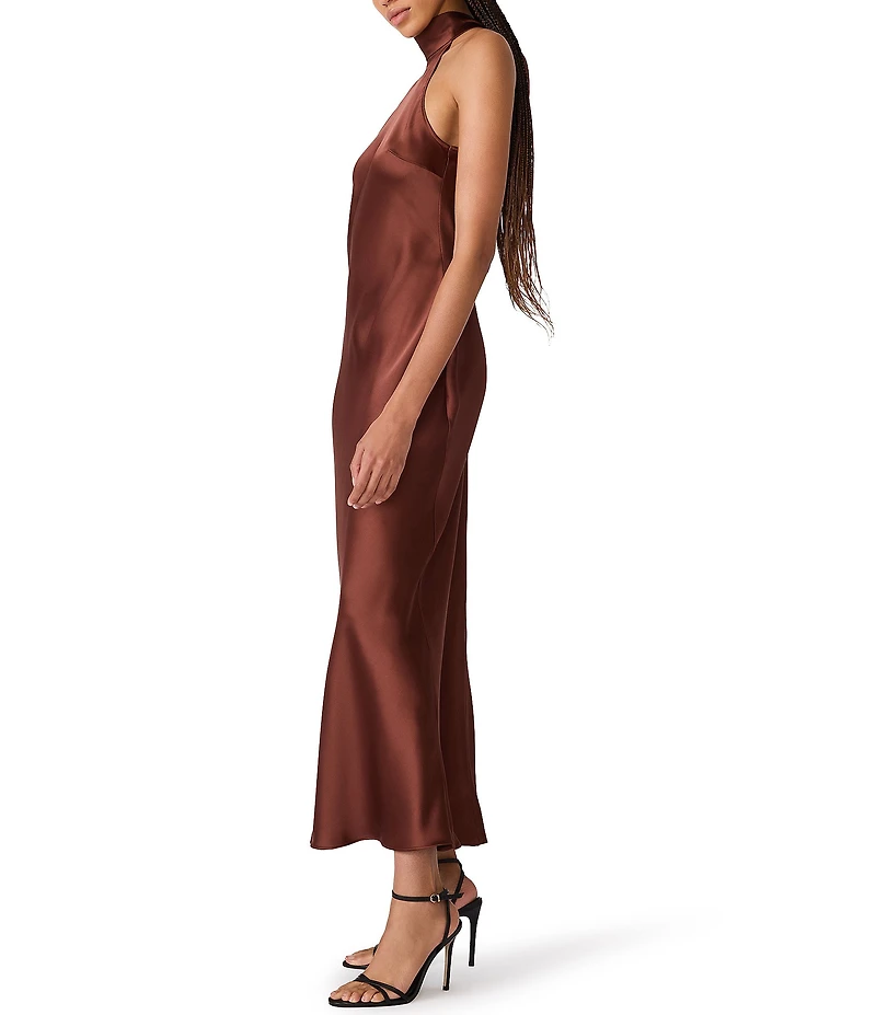 Steve Madden Lara High Neck Sleeveless Maxi Dress