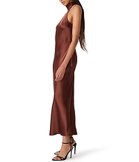 Steve Madden Lara High Neck Sleeveless Maxi Dress