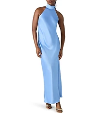 Steve Madden Lara High Neck Sleeveless Maxi Dress