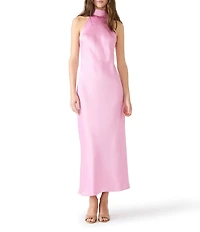 Steve Madden Lara High Neck Sleeveless Maxi Dress