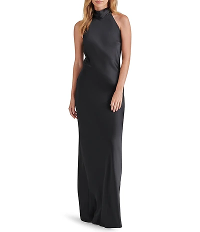 Steve Madden Lara High Neck Sleeveless Maxi Dress